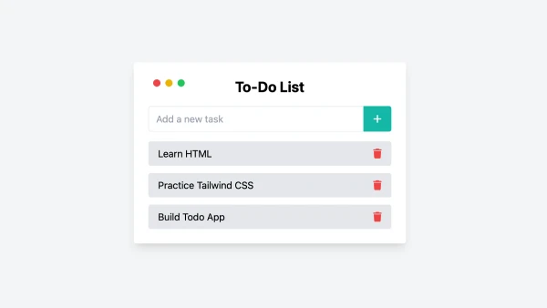 Simple todo list app.